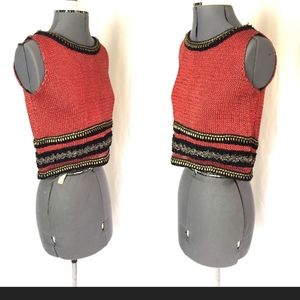 Antique 1920's metal yarn top.